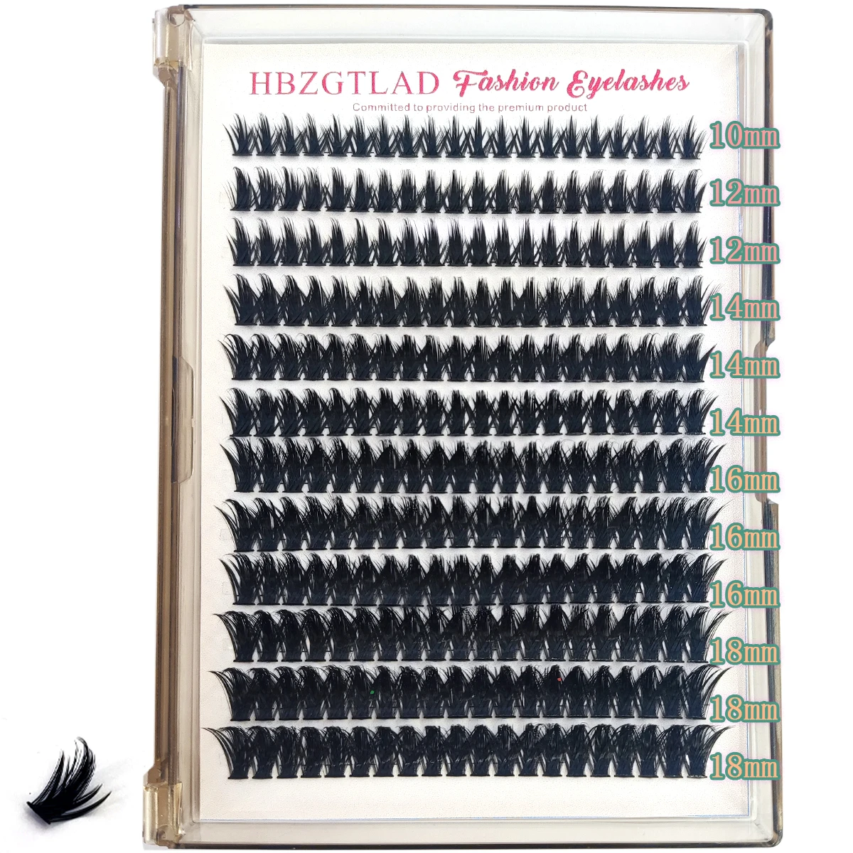 Scharfe Wimperncluster, längliche Nerzlinien, untere Wimpern, Feenhaar-Kombination, Wimperncluster, Wimperncluster mit Spikes