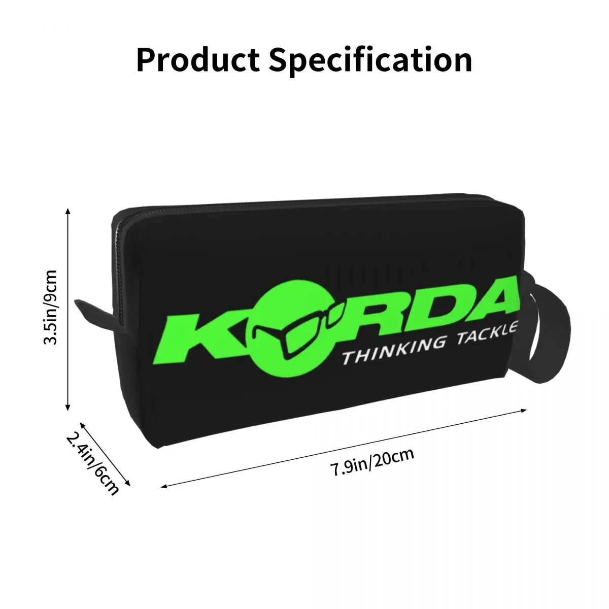 Korda Fishing Logo Cosmetic Bag Women Cute Big Capacity Fish Carp Fisherman Gift Makeup Case Beauty Storage Toiletry Bags