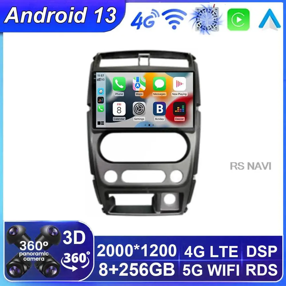 

Android 13 For Suzuki Jimny 3 2005 - 2019 Carplay AI Voice Car Radio Auto Multimedia Player WIFI 4G RDS 2din GPS autoradio DVD