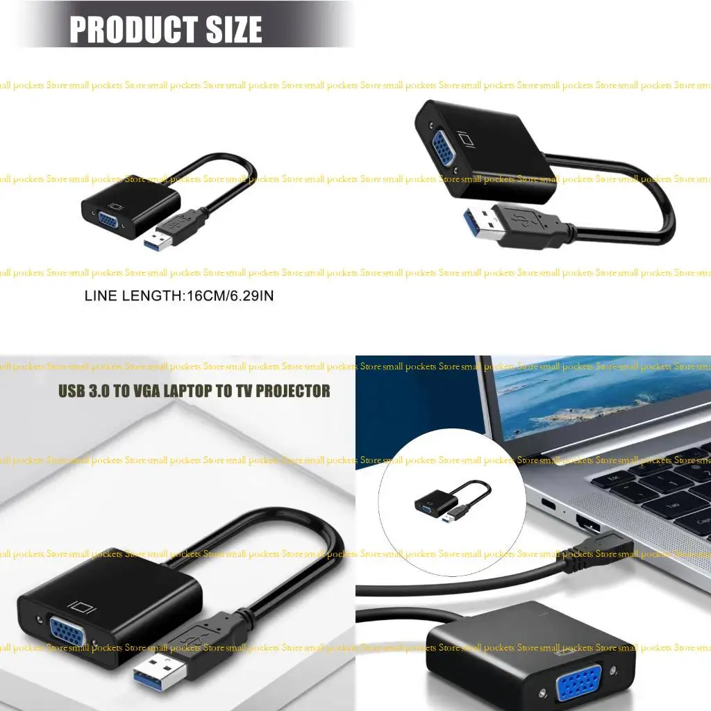 

R1WD 1080p USB3.0 в VGA Adapter Converter Выходной
