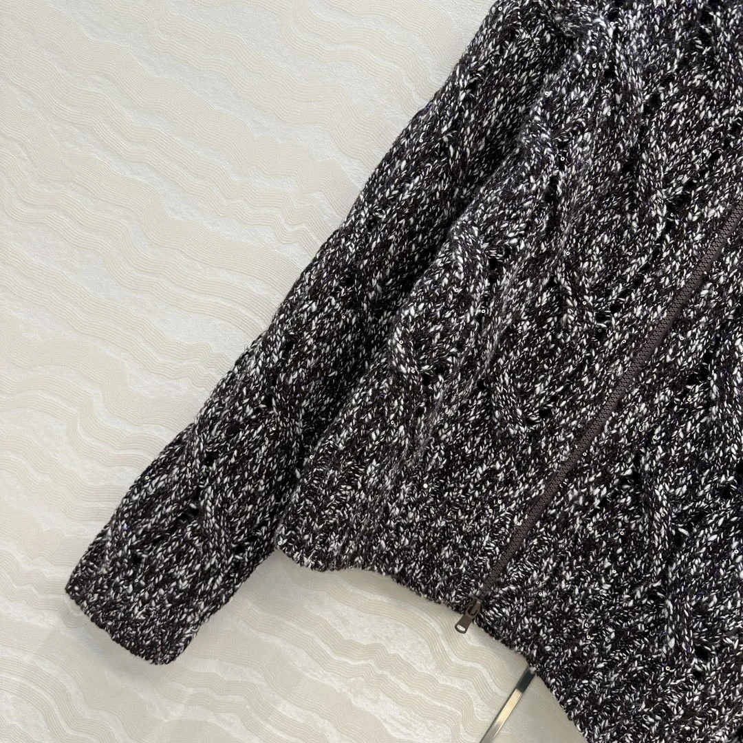   Ropa de abrigo de punto italiana Sle Camere para mujer, abrigo informal largo con cierre de cremallera, abrigo de Color suave y cálido