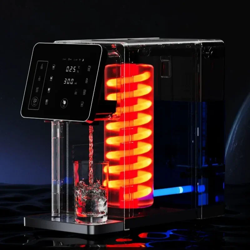 Desktop Commercial Ice Maker & Water Dispenser All-in-one Machine Cold & Hot Water Ice Making Equipment for Milk Tea Shop Bar