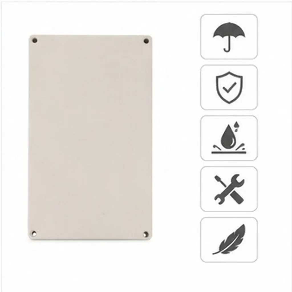 Outdoor Waterproof Junction Box Heavy Duty Plastic Cable Wire Enclosure Sealed Protection for Sockets Plugs Connections in Harsh