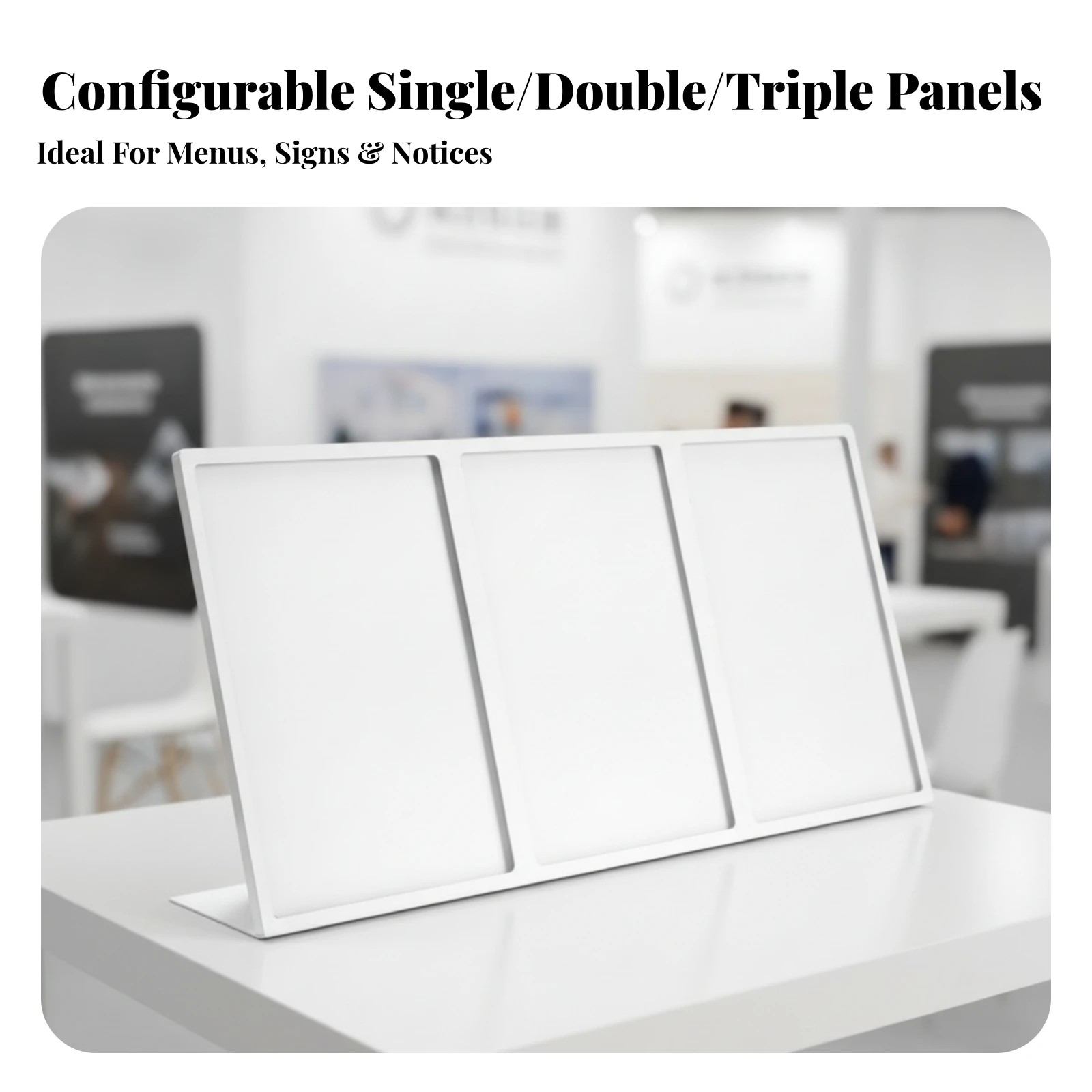 Tabletop Display Stand Metal A4 Sign Holder Tabletop Sign Holder Long-Lasting Angled Display Stand Display Stand Stable