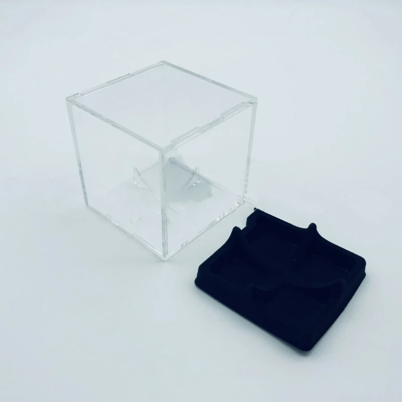 Clear Display Cube Box Baseball Display Case Baseball Storage Protector Box