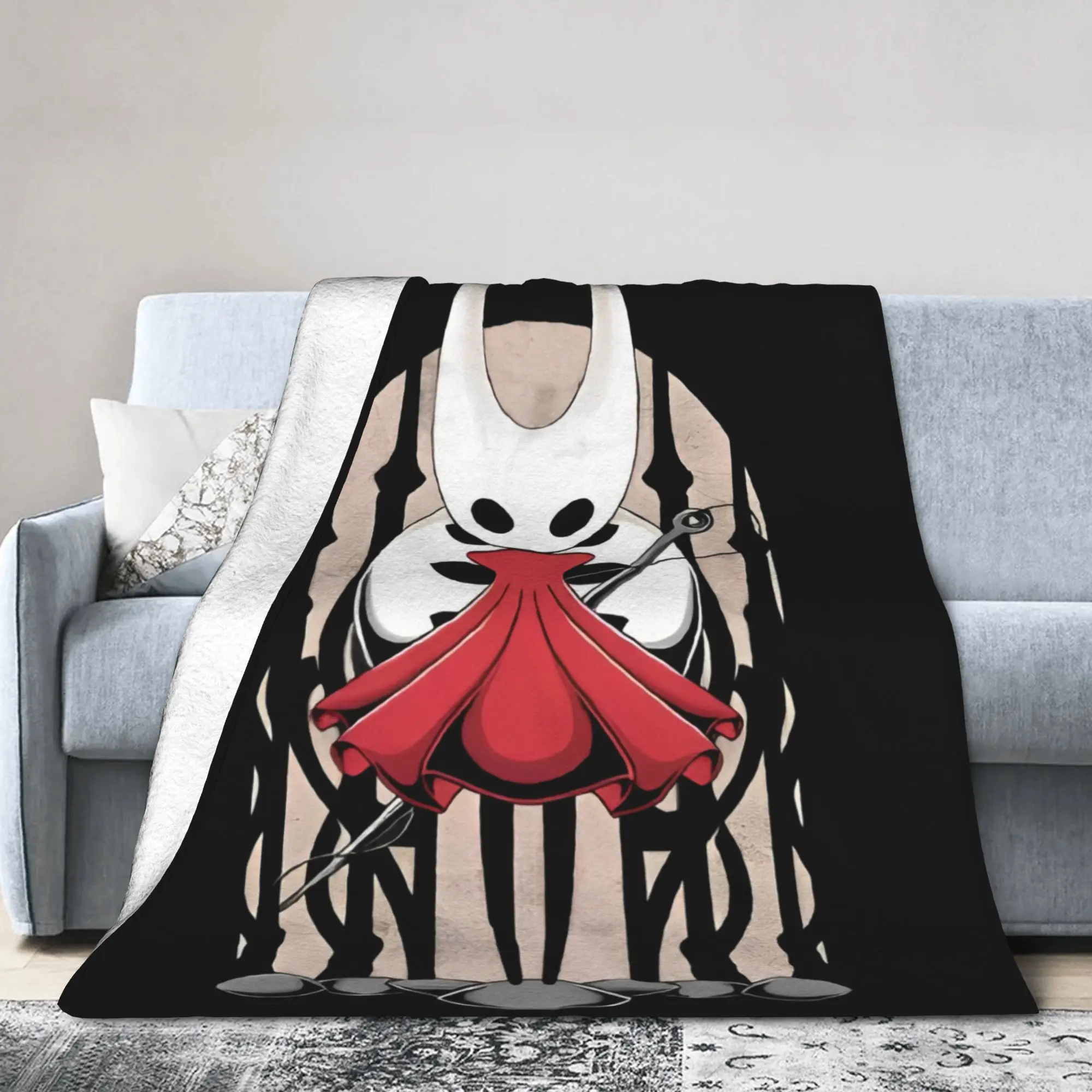 Hollows Knights Silksong Blanket Cover Game Wool Throw Blanket Summer Air Conditioning Printed Ultra-Soft Warm Bedsprea,