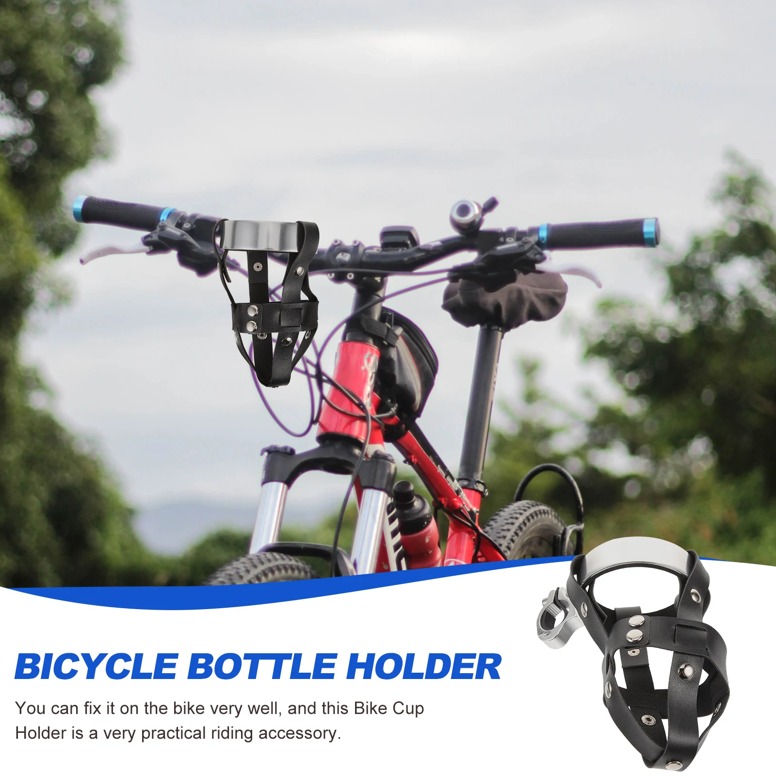 

Alloy Bike Water Bottle Cage Durable Bicycle Cup Holder Handlebar Easy Install Decorative Design Outdoor Sports Rider Safe