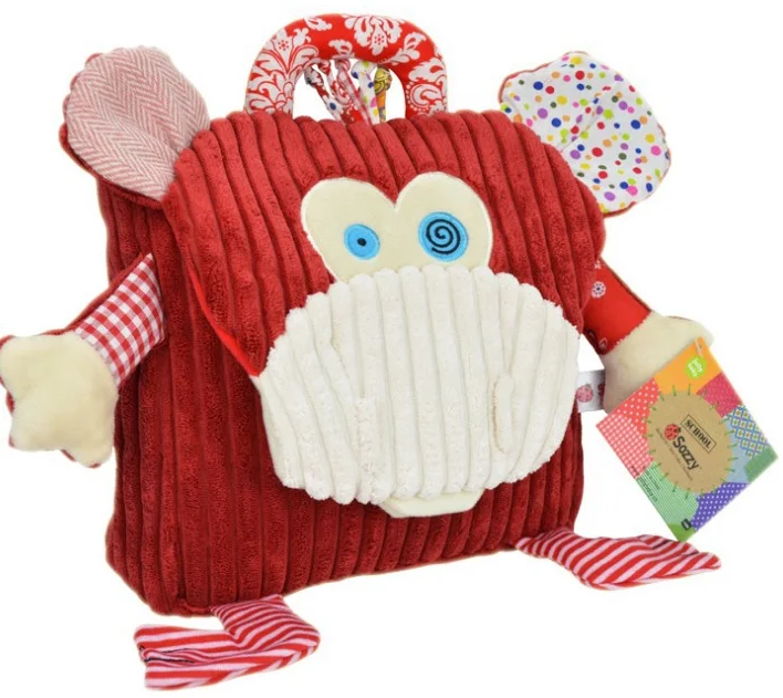 Sac à dos pour tout-petits pour bébés filles et garçons, mignon théâtre 3D, mini sac en peluche, dessin animé animal, sac de livre althpour enfants de 2 à 5 ans, rose