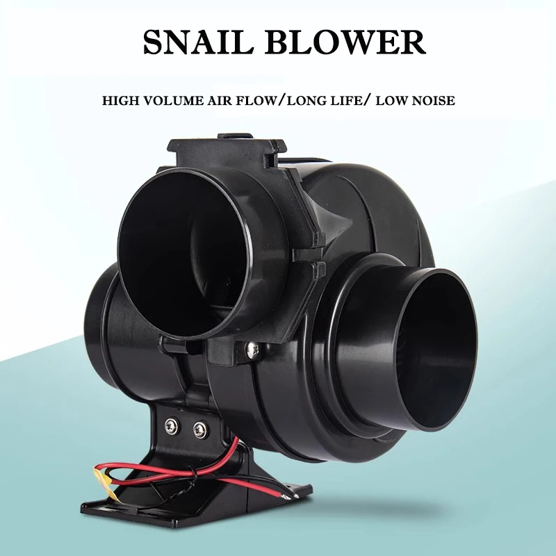 

Snail Fan Exhaust Fan Air Pump SFBB1-130-01 DC 12V Fan RV Yacht Caravan Camper Accessory Snail Blower Bilge Fan 130CFM