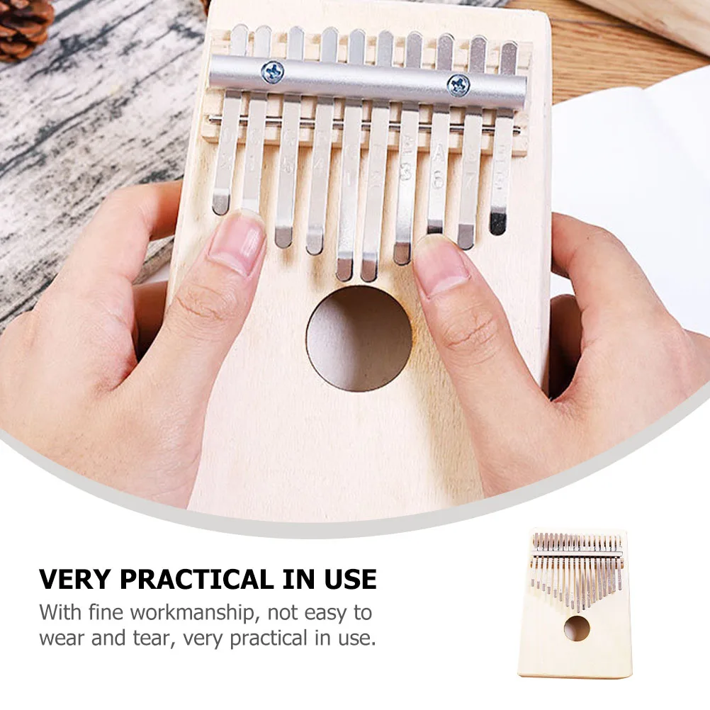

1 set 1 Set Graffiti Thumb Piano Blank Kalimba Unfinished Funny Thumb Piano Wood Set For Kids Painting Musical Instrument