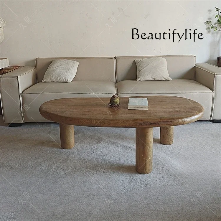 design home creative furniture coffee table living room  Japanese-style medieval solid wood coffee table