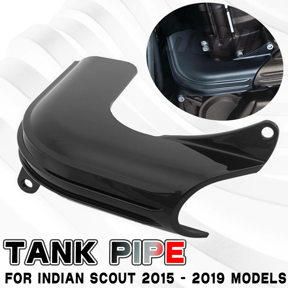 

For Indian Scout Sixty Bobber 2015-2023 Motorcycle Accessory Cooling Fluid Pipe Protection Black Engine Coolant Hose Trim Cover
