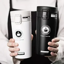 350ml/500ml Stainless Steel Coffee Cup Travel Thermal Mug Leak-Proof Thermos Bottle Tea Coffee Mug Vacuum Flask Insulated Cups
