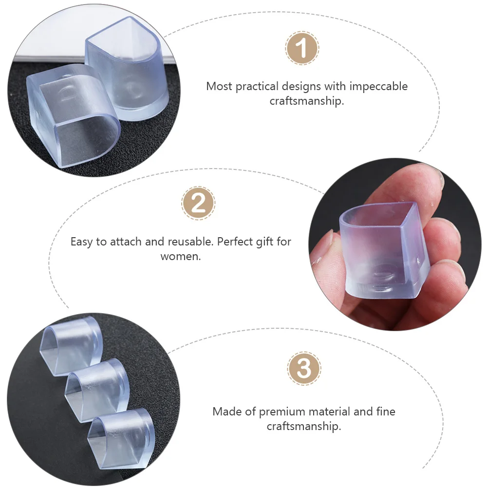 

Clear PVC Heel Protectors Reusable Shoe Covers Prevent Sinking Grass Mud Cracks Grates Women Gifts Shoe Supply Protective