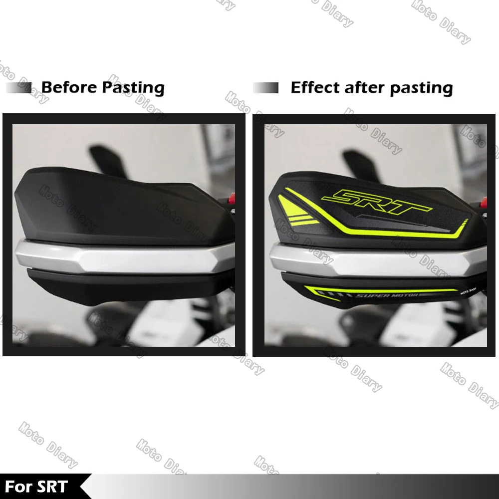 Motorcycle Handguard Stickers Hand Guard Shield Protection Decals For QJ Motor SRT 900 800 700 600 X SX
