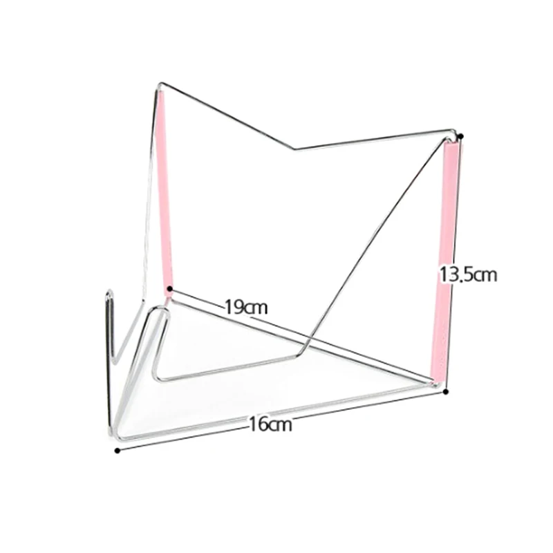 Support de tablette de lecture pliable mains libres, support de lecture en acier inoxydable