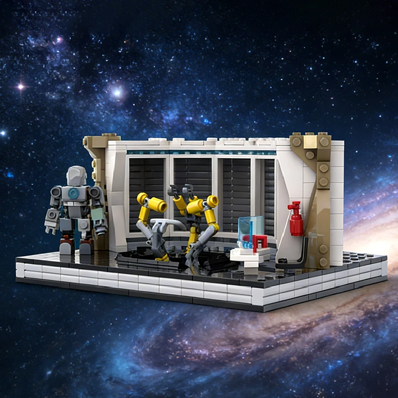 639 pièces Star Fighting HallofArmor MOC Blocs de construction modulaires personnalisables, jouet d'assemblage DIY éducatif pour garçons, cadeau