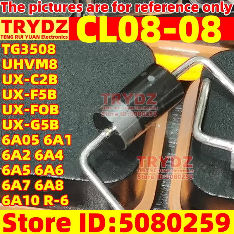 10-1pcs New CL08-08 TG3508 UHVM8 UX-C2B UX-F5B UX-FOB UX-G5B 6A05 6A1 6A2 6A4 6A5 6A6 6A7 6A8 6A10 R-6