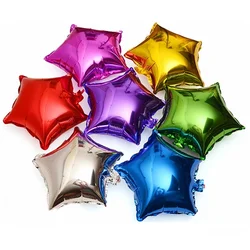 10Pcs 10inch rose gold Silver Foil Star Balloon Birthday Wedding Christmas Party Decor Baby Shower Supplies Kids Globos