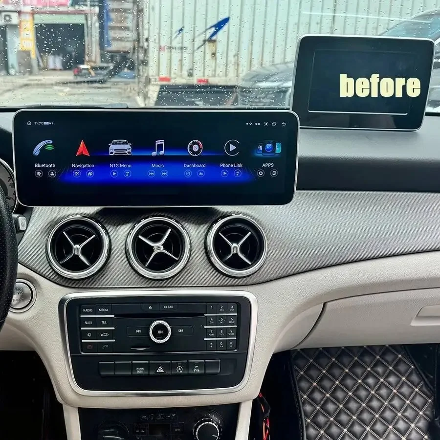 Android Auto Stereo For Mercedes Benz A B CLA GLA W176 W246 C117 X156 2011-2019 CarPlay GPS Navigation Multimedia Player Audio