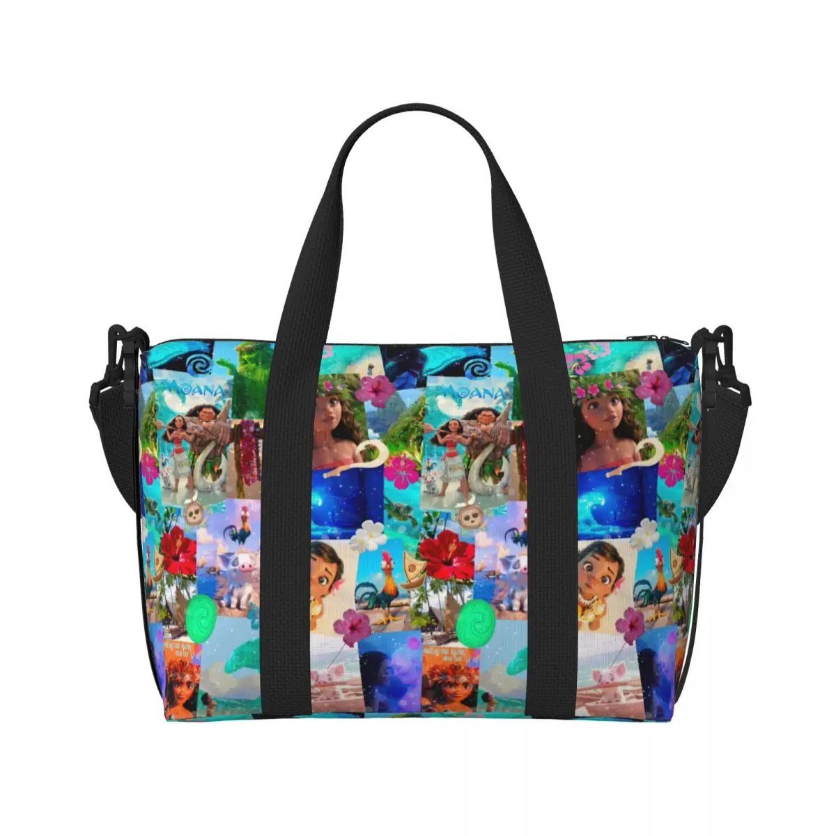 Custom Moana Wallpaper Tote Bag for Women Big Capacity Gym Beach Travel Bags