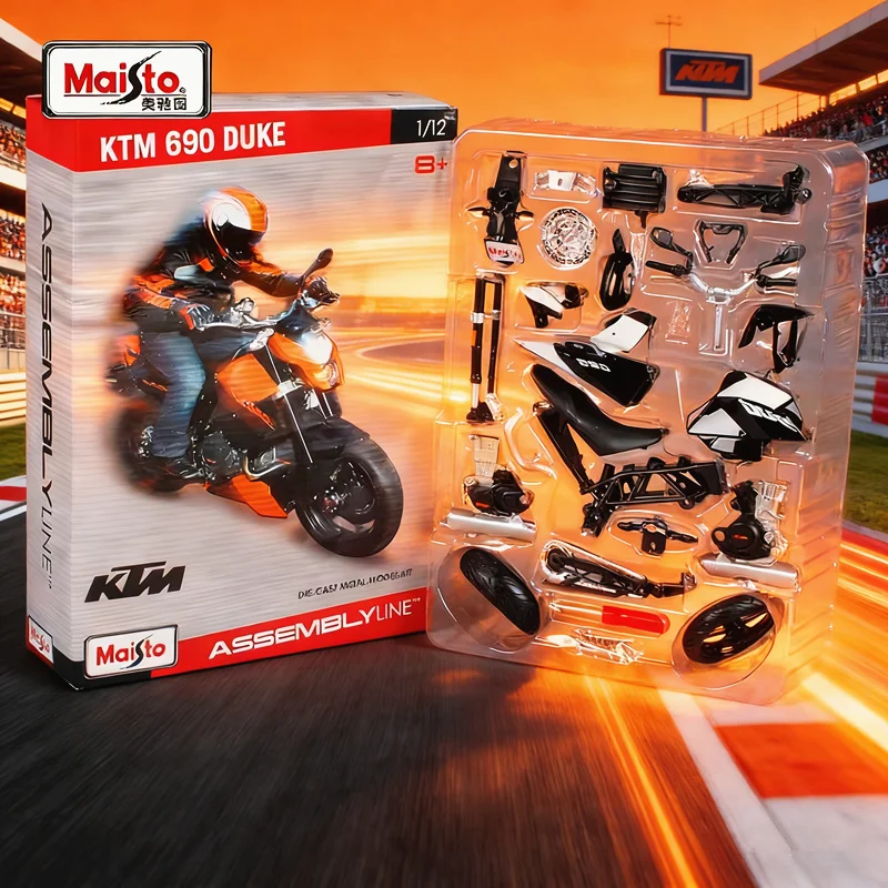

Maisto 1:12 KTM 690 Duke Assembly Version Alloy Motorcycle Model Diecast Metal Toys Motorcycle Model Collection Children Gifts