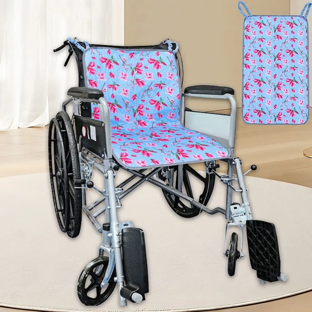 Water Absorbent Wheelchair Seat Cushion Washable Anti-Slip Chair Protector Leakproof Comfortable Wheelchair Incontinence Pad