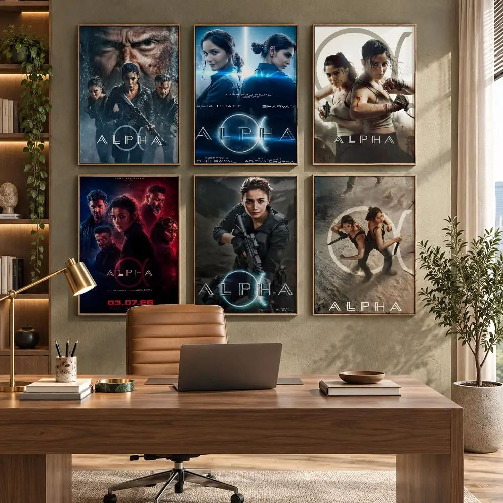 Alpha Horror Movie Decor Poster HD Waterproof Wall Decal for Study, Living Room & Garage, DIY Great Gift for Fans