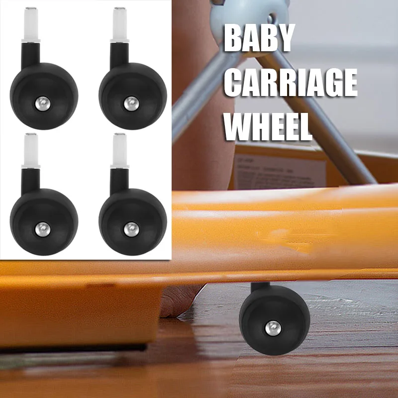 

4 Pcs Walker Wheels Pushchair Roller Replace Baby Stroller Pedal Replacement for Walkers Mini Parts Pp Baby Cart Stroller Pedal