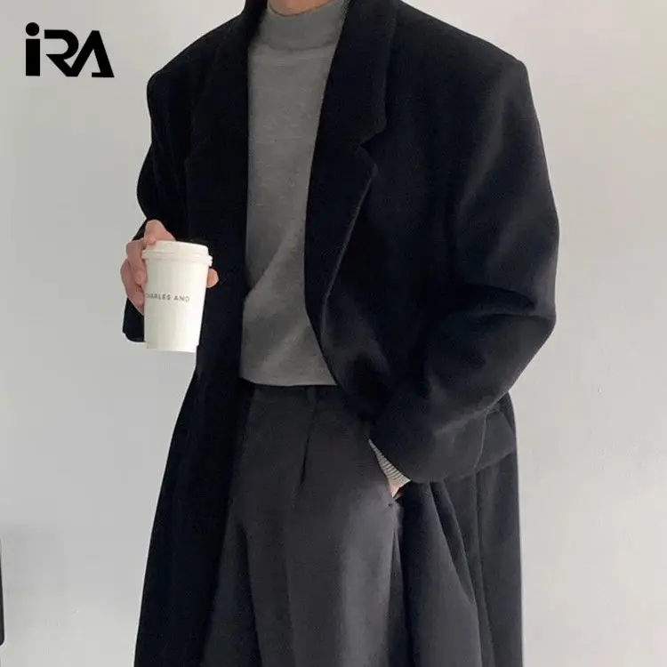 

Wool Blend Maxi Coat Mans Leather Deerskin Sheepskin Shearling Lambskin Genuine Real Authentic Natural Original Organic Pure Ins