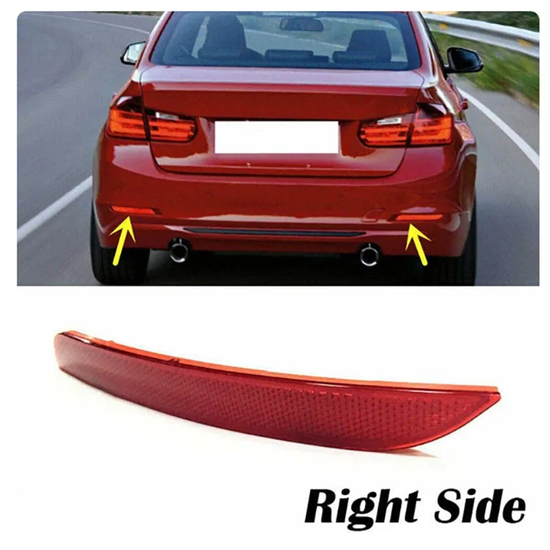 Car Accessories For BMW F30 F31 F32 F33 3 4 Series 2012-2016 Rear Bumper Reflector 63147382233 63147382234