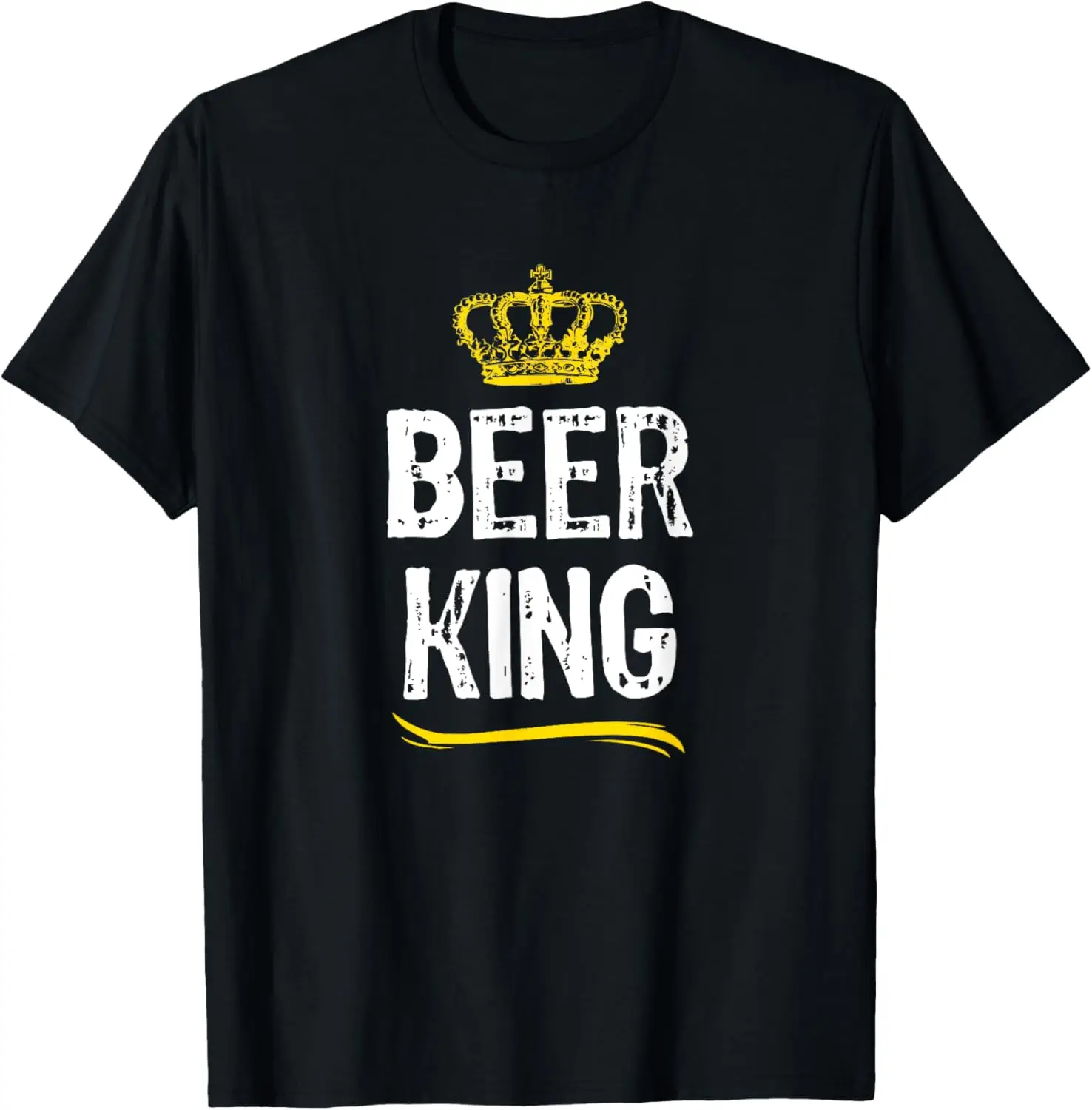 تي شيرت Beer King للرجال والأولاد يشرب مضحك ورائع هدية للعشاق #1