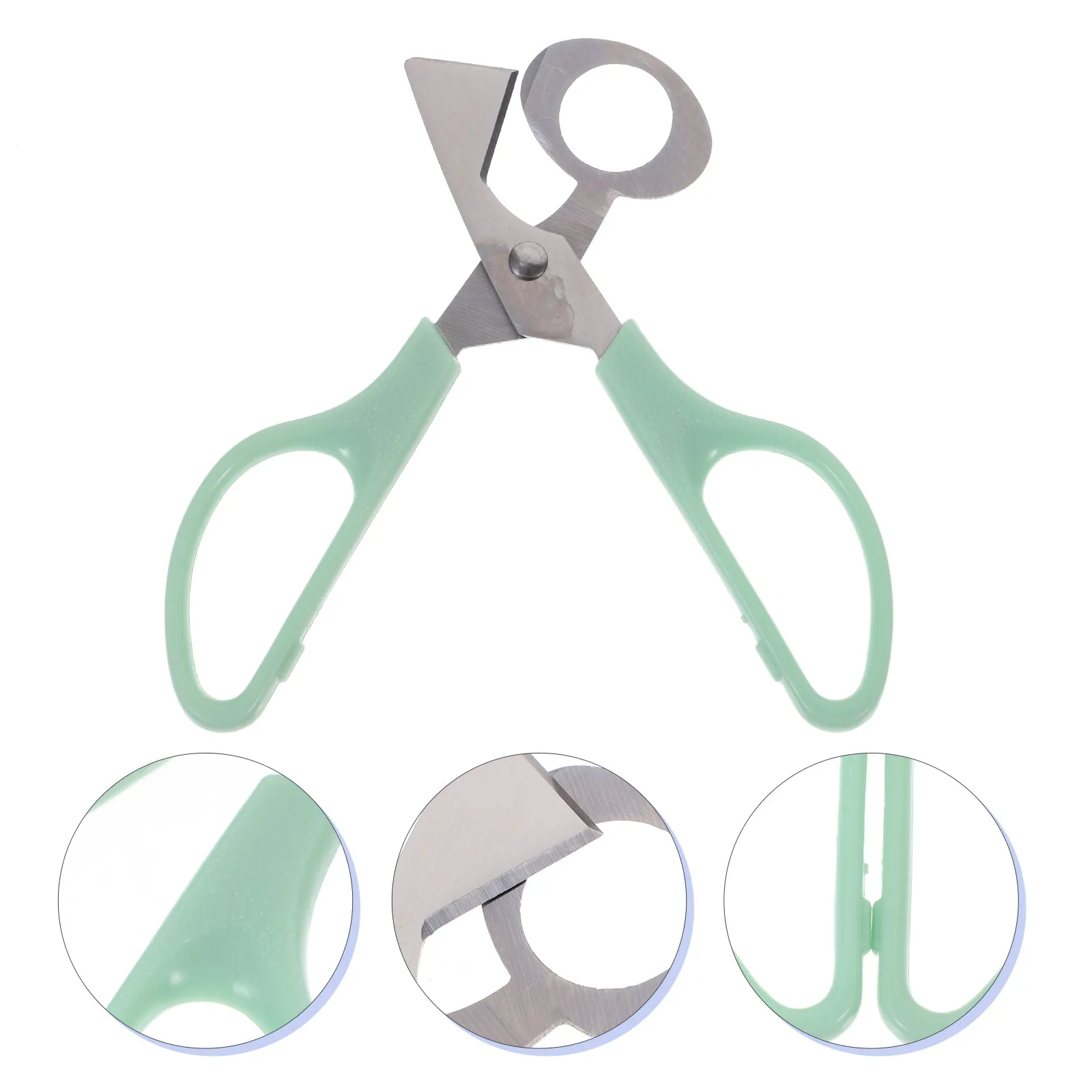 Tijeras para Huevos de Codorniz de Acero Inoxidable de Alta Resistencia, Fácil Limpieza, Corte Rápido y Preciso, Ideal para el Hogar