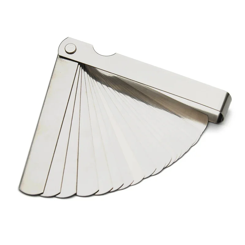 32 Blade Steel Feeler Gauge (0.0008inch to 0.040inch), Thickness Feeler Gage Gauge Gap Measuring Tool with Metric & Imperial