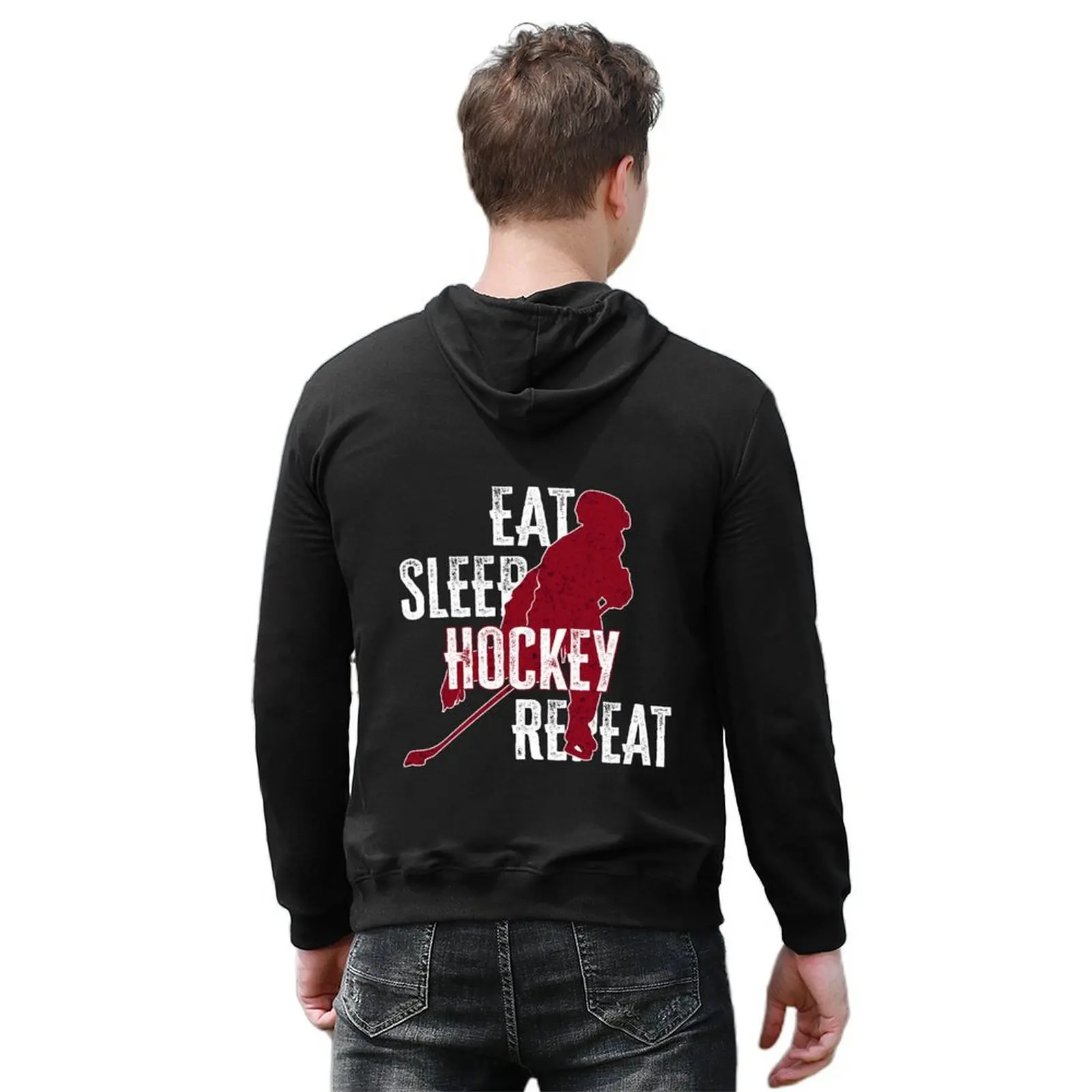 Hockey Life Mantra Tee: Eat, Sleep, Hockey, Repeat Hoodie anime clothing autumn new products blouse tracksuits
