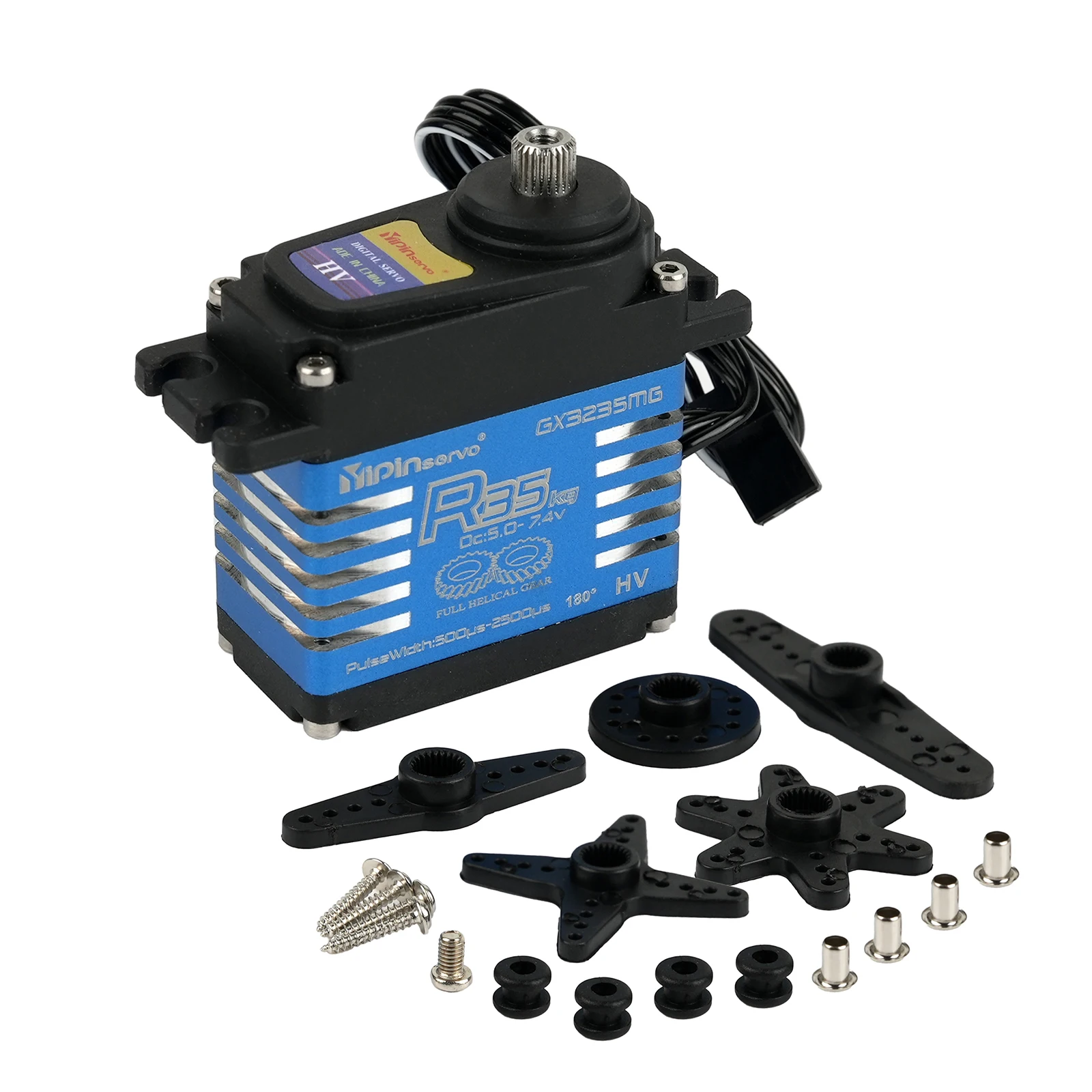 Moteur à noyau numérique en métal à couple élevé, 180/270/360 degrés, étanche Ip68 pour voiture Robot chenille 1:8 1:10 RC