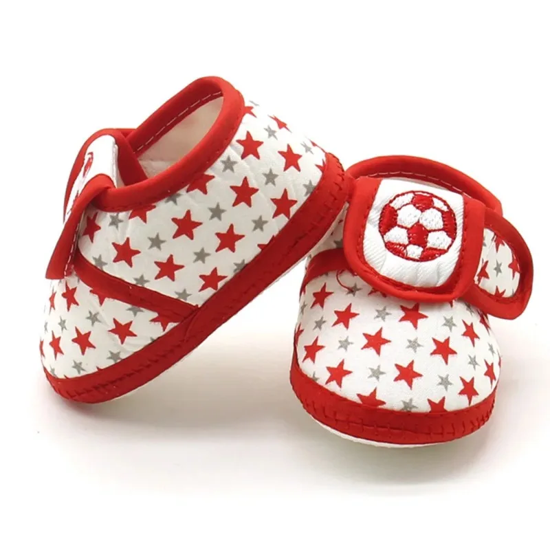 Star Print Newborn Baby Shoes Infant Baby Girl Shoes Star Girls Boys Soft Sole Non-slip Prewalker Warm Casual Flats Baby Shoes