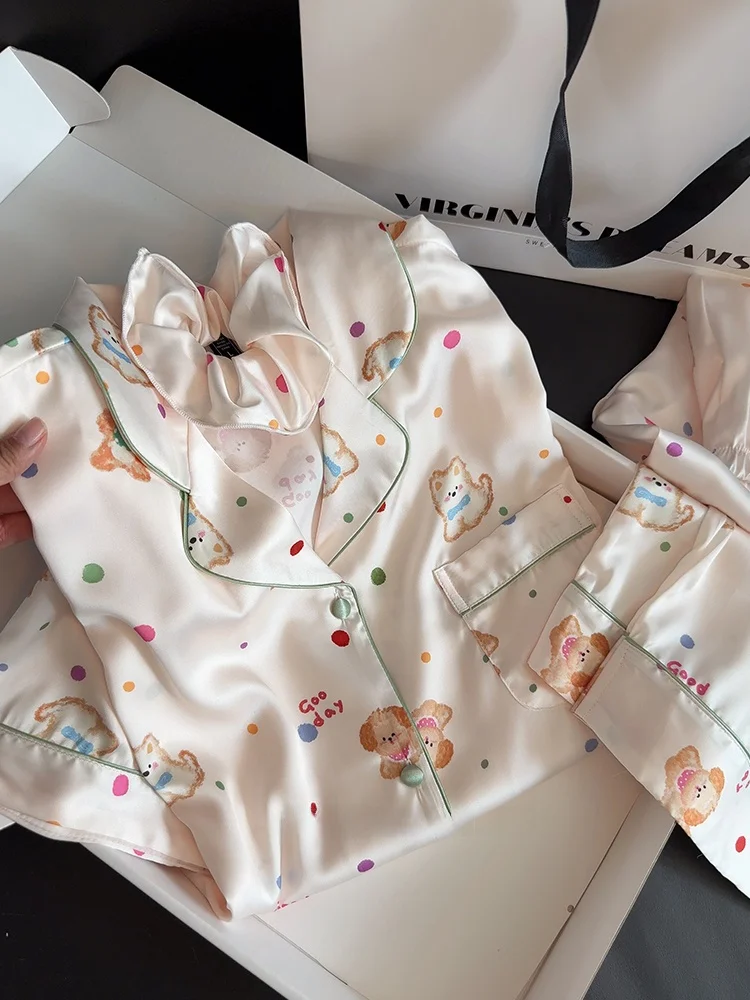 conjunto-de-tres-piezas-de-manga-corta-de-seda-helada-para-perro-ropa-de-casa-con-lunares-regalo-de-cumpleanos-para-novia-ropa-de-casa-de-verano