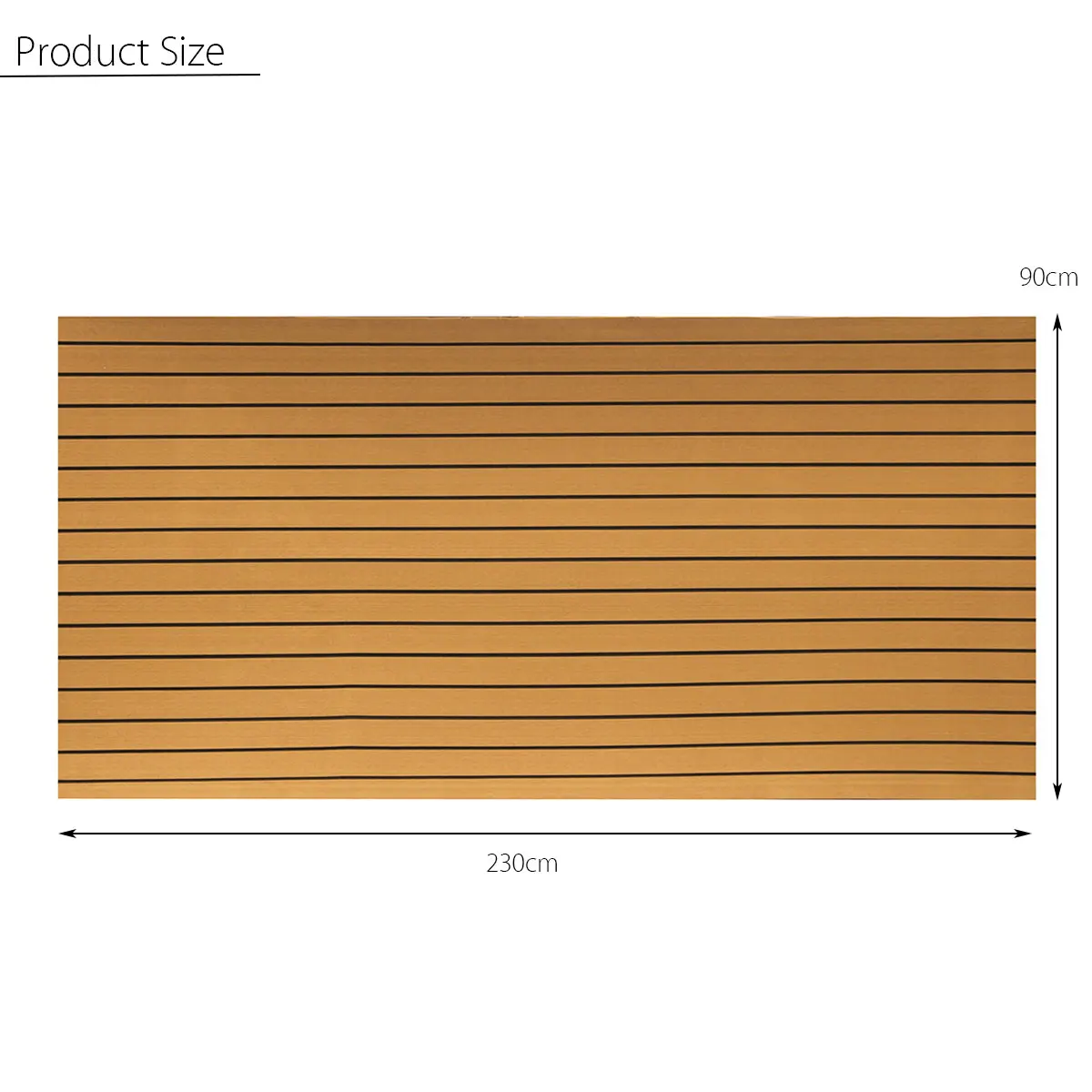 Revestimiento autoadhesivo de EVA para barcos marinos, espuma EVA, hoja de cubierta de teca para yates, alfombra para coche, alfombrilla dorada y