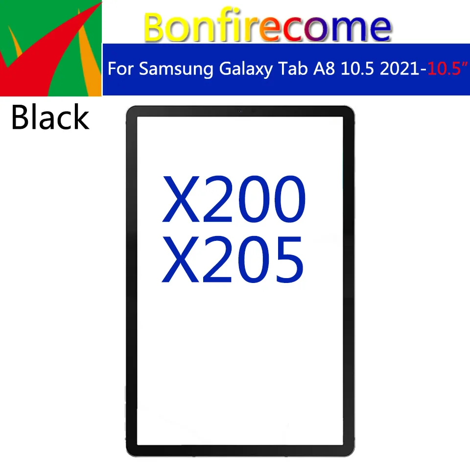 

10Pcs\Lot For Samsung Galaxy Tab A8 10.5 2021 Touch Screen Panel Tablet SM-X200 SM-X205 Front Outer LCD Glass Lens Replacement