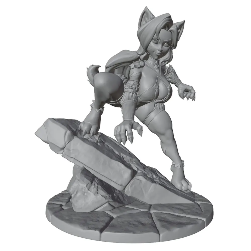 1/24=75mm--1/8=250mm Anime Character Statue GK Miniature 3D Printed Gray Model Figurine DIY Doll Model Unassembled And Unpainted