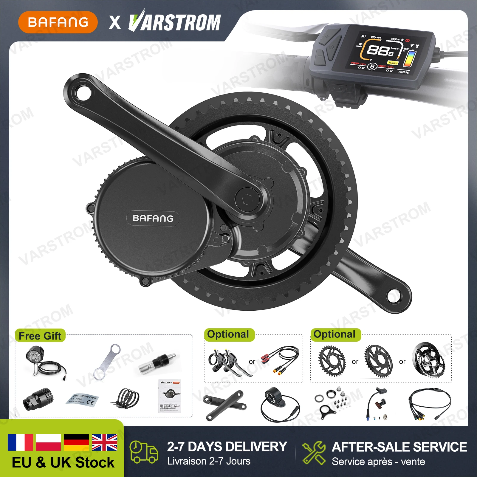 

BAFANG 36V Mid Driver Motor kits 250W 500W 350W BBS02B BBS02 BBS01B BBS02 EBike kit Conversion 8Fun G340 Electric Bicycle Engine