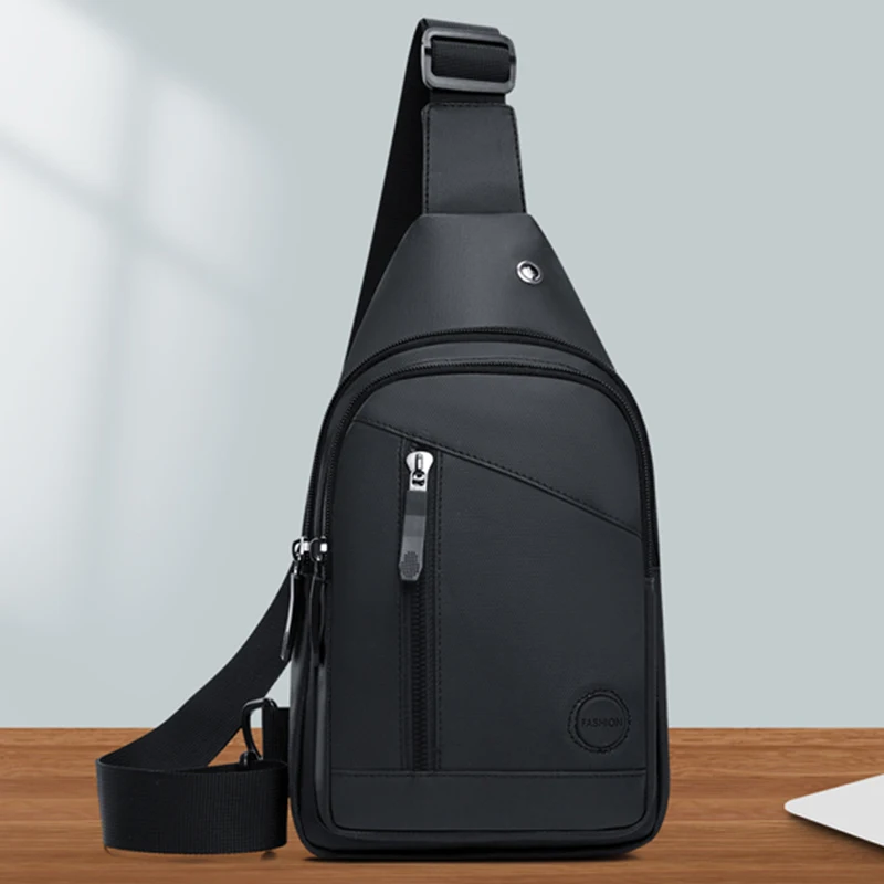 

Casual Men's Chest Bag, Adjustable Shoulder Strap, Multiple Pockets, Suitable for Cycling, Commuting, Business, Sports, Etc
