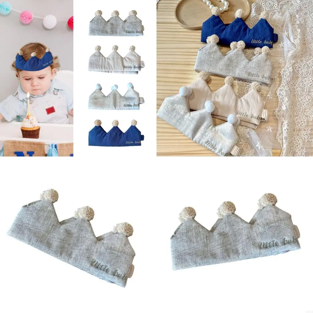 

Stylish Baby Boy Crowned Headwear For 100 Days Photo And Birthday Party A2UB