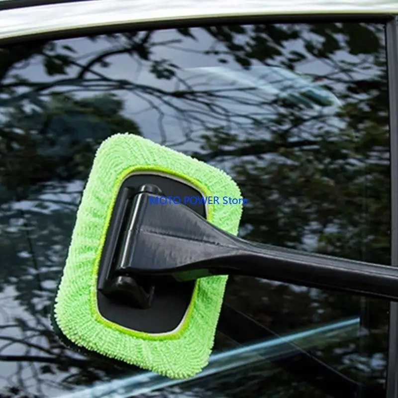 G7ND Car Front Windshield Cleaning Brush Interior Dust Removal Window Scraping Towel No Scratches Cleaning Tool