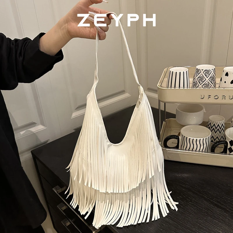 

Zeyph Tassel Designer Bohemian Retro Fashion Women s Four Season Shoulder Bag Tote