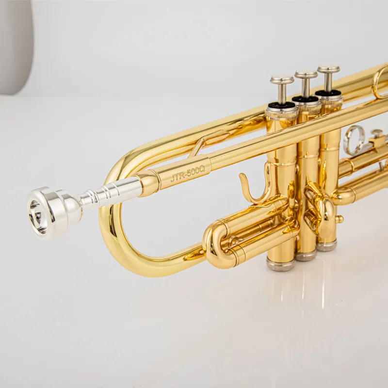 JUPITER quality  Bb Trumpet B Flat Brass Silver Plated Professional Trumpet Musical Instruments with Leather Case