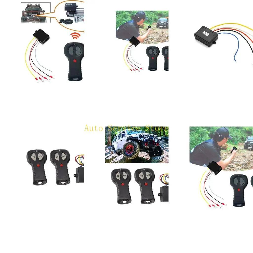 

462A Universal 12V Wireless Electric Digital Winch Remote Switch Controller Handset Accessories For Car ATV Truck