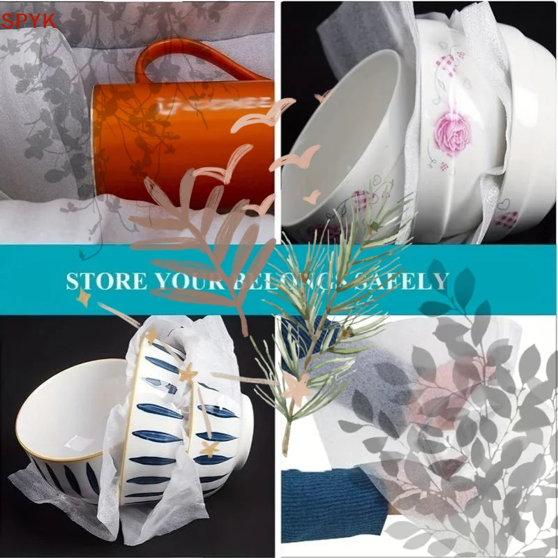 50pcs Foam Wrap Pads Safely Wrap: Plates Glasses Dishes Fragile Items Moving Boxes