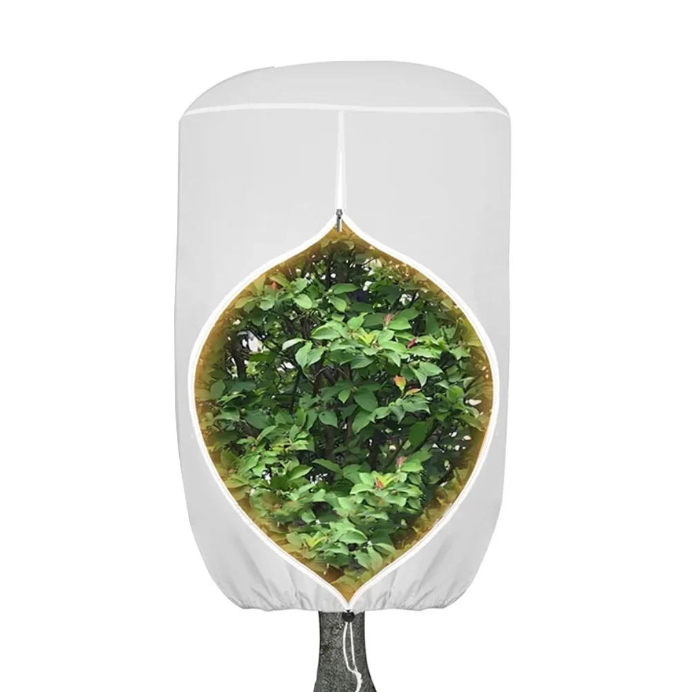 

Крышка купола для защиты растений с застежкой-молнией и шнурком для защиты кустарников и деревьев от зимнего мороза